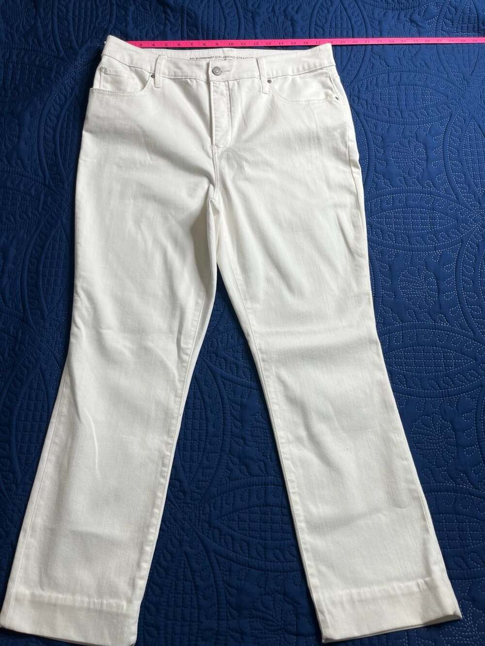 Chico’s So Slimming Girlfriend Jeans  High Rise Straight Leg -Shaping